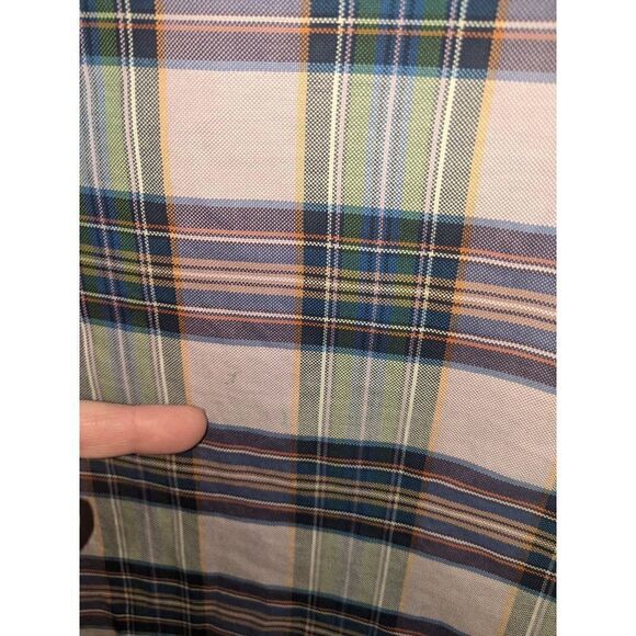 2XL Men's Brooks Brothers Cotton Button Down Plaid Purple Shirt Made In Italy - Picture 13 of 14